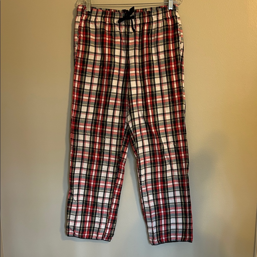 Victoria's Secret Red and Black Plaid Pajama Pants